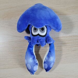Nintendo Splatoon 10" Plush Stuffed Animal Blue Squid Kid Gaming Collectable Toy